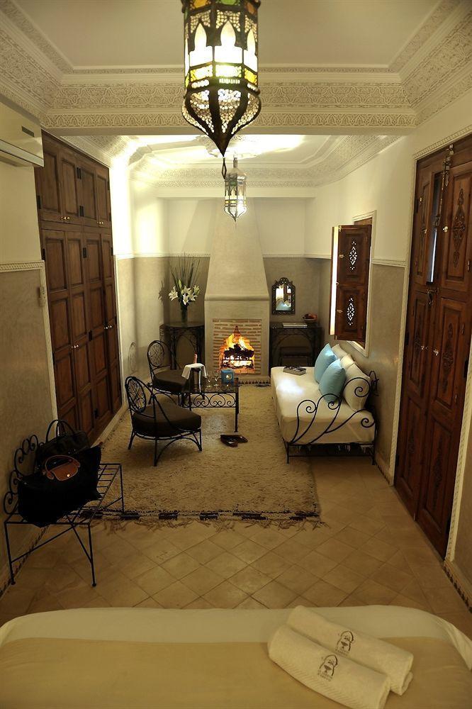 Riad Le Jardin D'Abdou Marrakesh Eksteriør billede A Moroccan living room